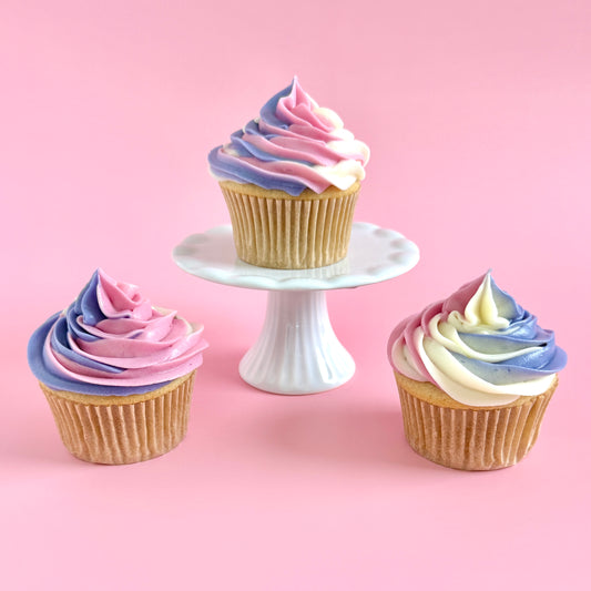 Uniswirl Vanilla Cupcakes